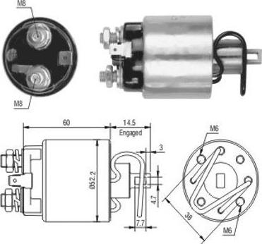 Hoffer 46089 - Solenoid Switch, starter autospares.lv