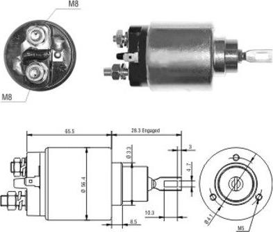 Hoffer 46032 - Solenoid Switch, starter autospares.lv