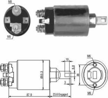 Hoffer 46026 - Solenoid Switch, starter autospares.lv