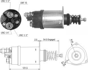 Hoffer 46195 - Solenoid Switch, starter autospares.lv