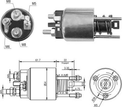 Hoffer 46145 - Solenoid Switch, starter autospares.lv