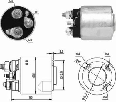 Hoffer 46148 - Solenoid Switch, starter autospares.lv