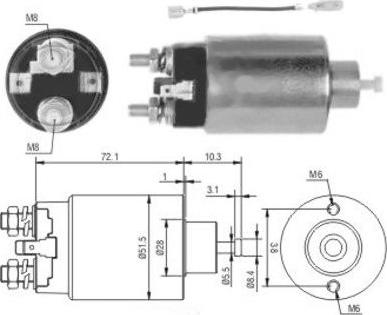 Hoffer 46142 - Solenoid Switch, starter autospares.lv