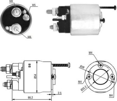 Hoffer 46147 - Solenoid Switch, starter autospares.lv