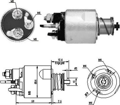 Hoffer 46169 - Solenoid Switch, starter autospares.lv