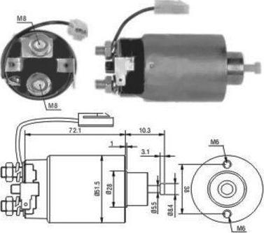 Hoffer 46114 - Solenoid Switch, starter autospares.lv