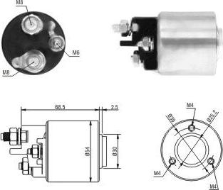 Hoffer 46113 - Solenoid Switch, starter autospares.lv