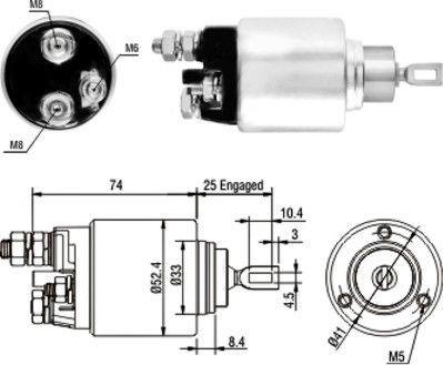 Hoffer 46129 - Solenoid Switch, starter autospares.lv