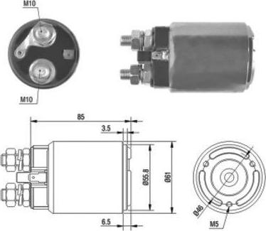 Hoffer 46120 - Solenoid Switch, starter autospares.lv