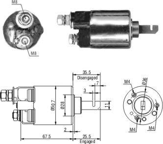 Hoffer 46316 - Solenoid Switch, starter autospares.lv