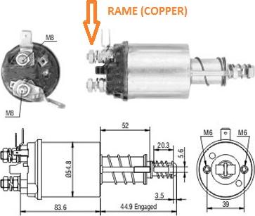 Hoffer 6646318 - Solenoid Switch, starter autospares.lv