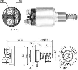 Hoffer 46239 - Solenoid Switch, starter autospares.lv