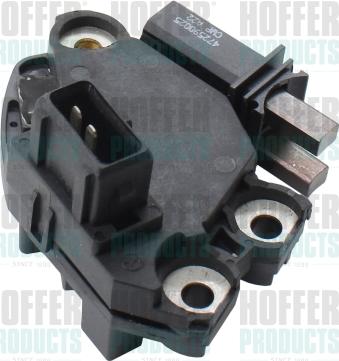 Hoffer 52037 - Voltage regulator, alternator autospares.lv