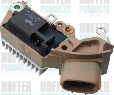 Hoffer 52219 - Voltage regulator, alternator autospares.lv