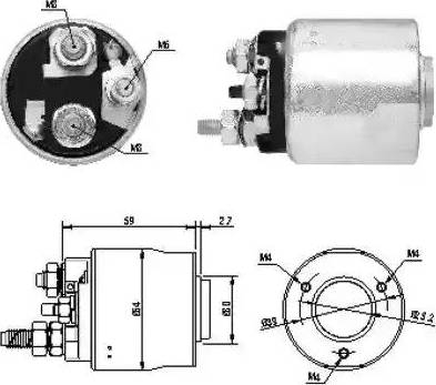 Hoffer 6646063 - Solenoid Switch, starter autospares.lv