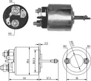 Hoffer 6646009 - Solenoid Switch, starter autospares.lv