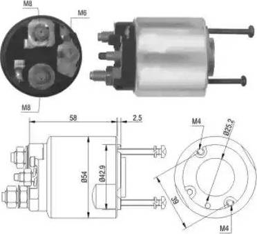 Hoffer 6646016 - Solenoid Switch, starter autospares.lv