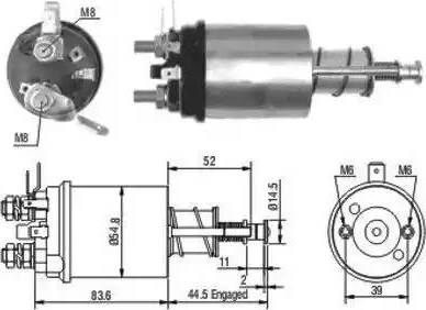 Hoffer 6646021 - Solenoid Switch, starter autospares.lv