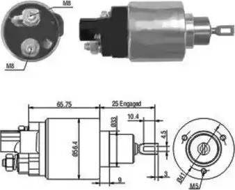 Hoffer 6646070 - Solenoid Switch, starter autospares.lv