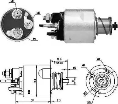 Hoffer 6646169 - Solenoid Switch, starter autospares.lv