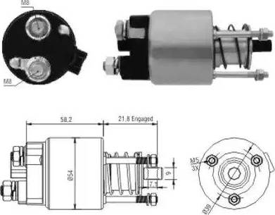 Hoffer 6646102 - Solenoid Switch, starter autospares.lv