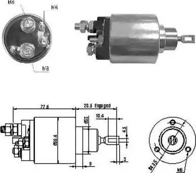 Hoffer 6646130 - Solenoid Switch, starter autospares.lv