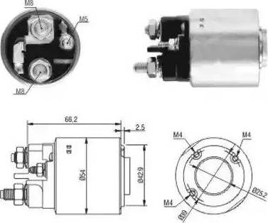 Hoffer 6646131 - Solenoid Switch, starter autospares.lv