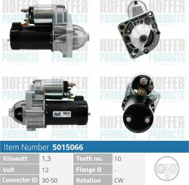 Hoffer H5015066 - Starter autospares.lv