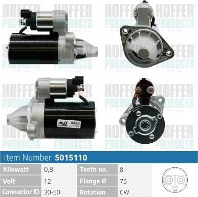 Hoffer H5015110 - Starter autospares.lv