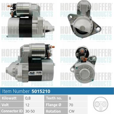 Hoffer H5015210 - Starter autospares.lv