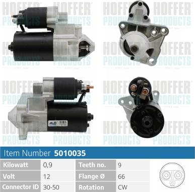 Hoffer H5010035 - Starter autospares.lv