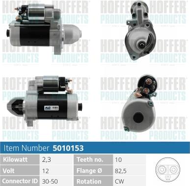 Hoffer H5010153 - Starter autospares.lv