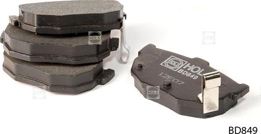 Hola BD849 - Brake Pad Set, disc brake autospares.lv