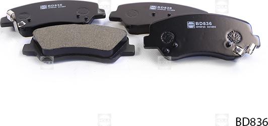 Hola BD836 - Brake Pad Set, disc brake autospares.lv