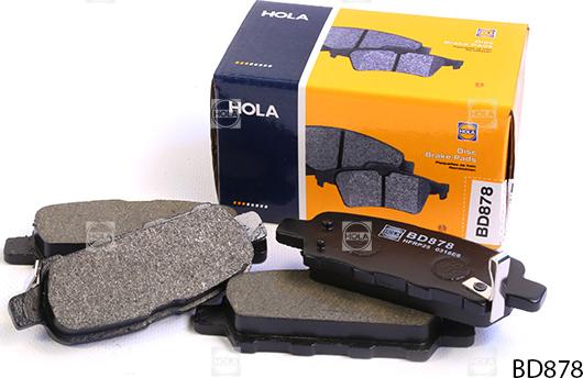 Hola BD878 - Brake Pad Set, disc brake autospares.lv