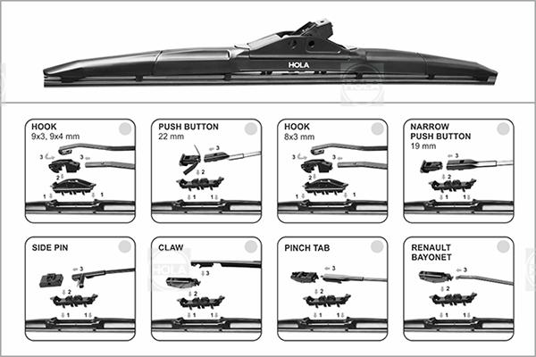 Hola HQ22 - Wiper Blade autospares.lv