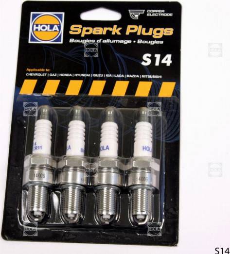 Hola S14 - Spark Plug autospares.lv