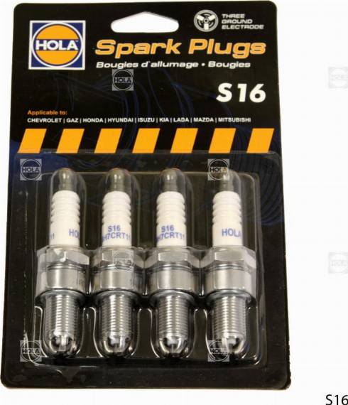 Hola S16 - Spark Plug autospares.lv