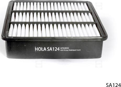 Hola SA124 - Air Filter, engine autospares.lv
