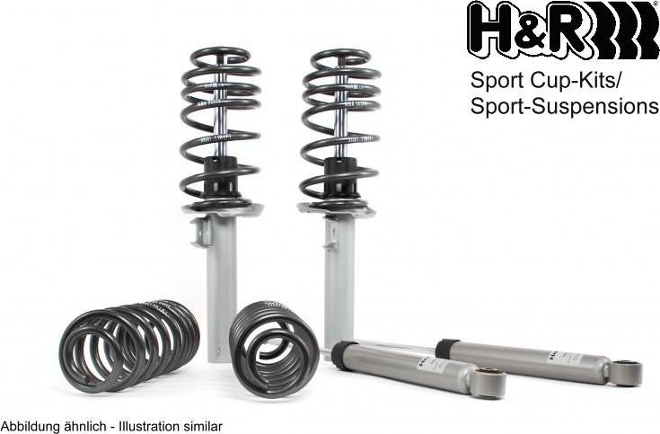 H&R 31041-2 - Suspension Kit, coil springs / shock absorbers autospares.lv