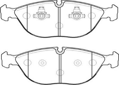 HSB Gold HP9941 - Brake Pad Set, disc brake autospares.lv