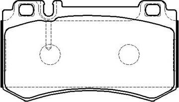 ACDelco AC0581719D - Brake Pad Set, disc brake autospares.lv