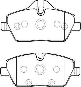 HSB Gold HP9951 - Brake Pad Set, disc brake autospares.lv