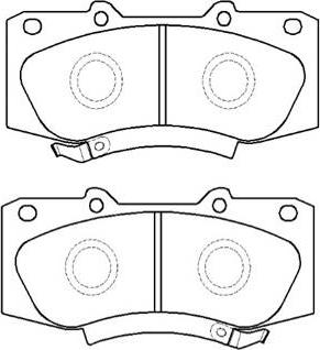 HSB Gold HP9961 - Brake Pad Set, disc brake autospares.lv