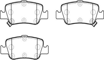 HSB Gold HP9915 - Brake Pad Set, disc brake autospares.lv