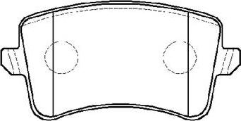 HSB Gold HP9983 - Brake Pad Set, disc brake autospares.lv