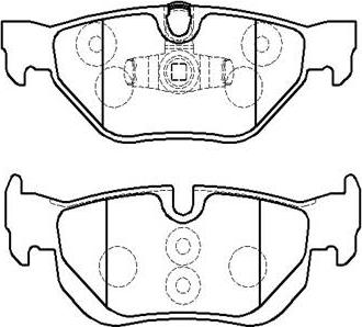 HELLA 530032800 - Brake Pad Set, disc brake autospares.lv