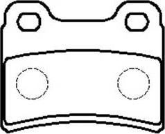 HSB Gold HP9499 - Brake Pad Set, disc brake autospares.lv