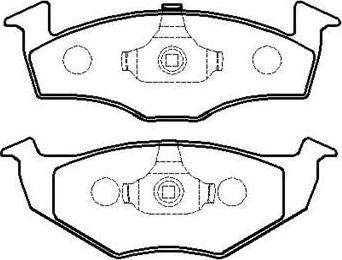 Delphi LUP1249 - Brake Pad Set, disc brake autospares.lv