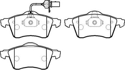 HSB Gold HP9406 - Brake Pad Set, disc brake autospares.lv